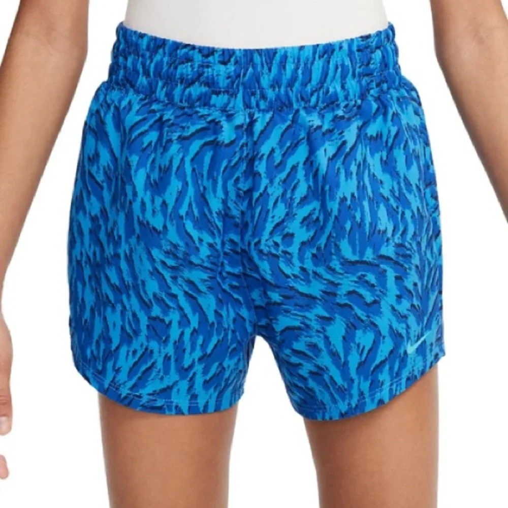 Nike Girls Size large One Woven High Rise Printed Shorts With Liner nwt